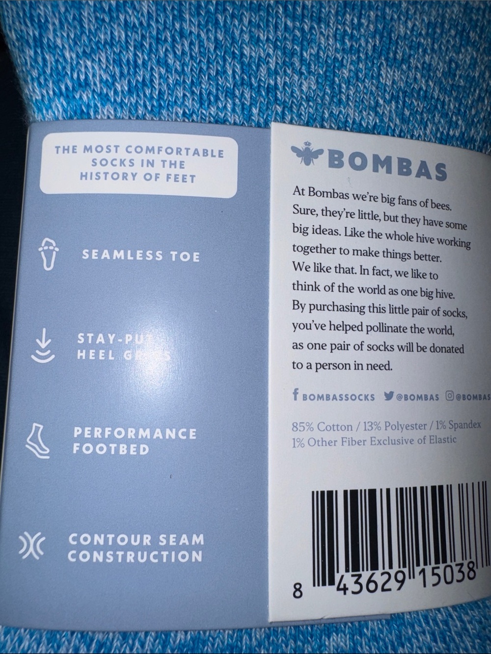 New Unisex Bombas No-Show Sock 4 Pack in Pink, Yellow, Blue cushioned - Picture 5 of 7
